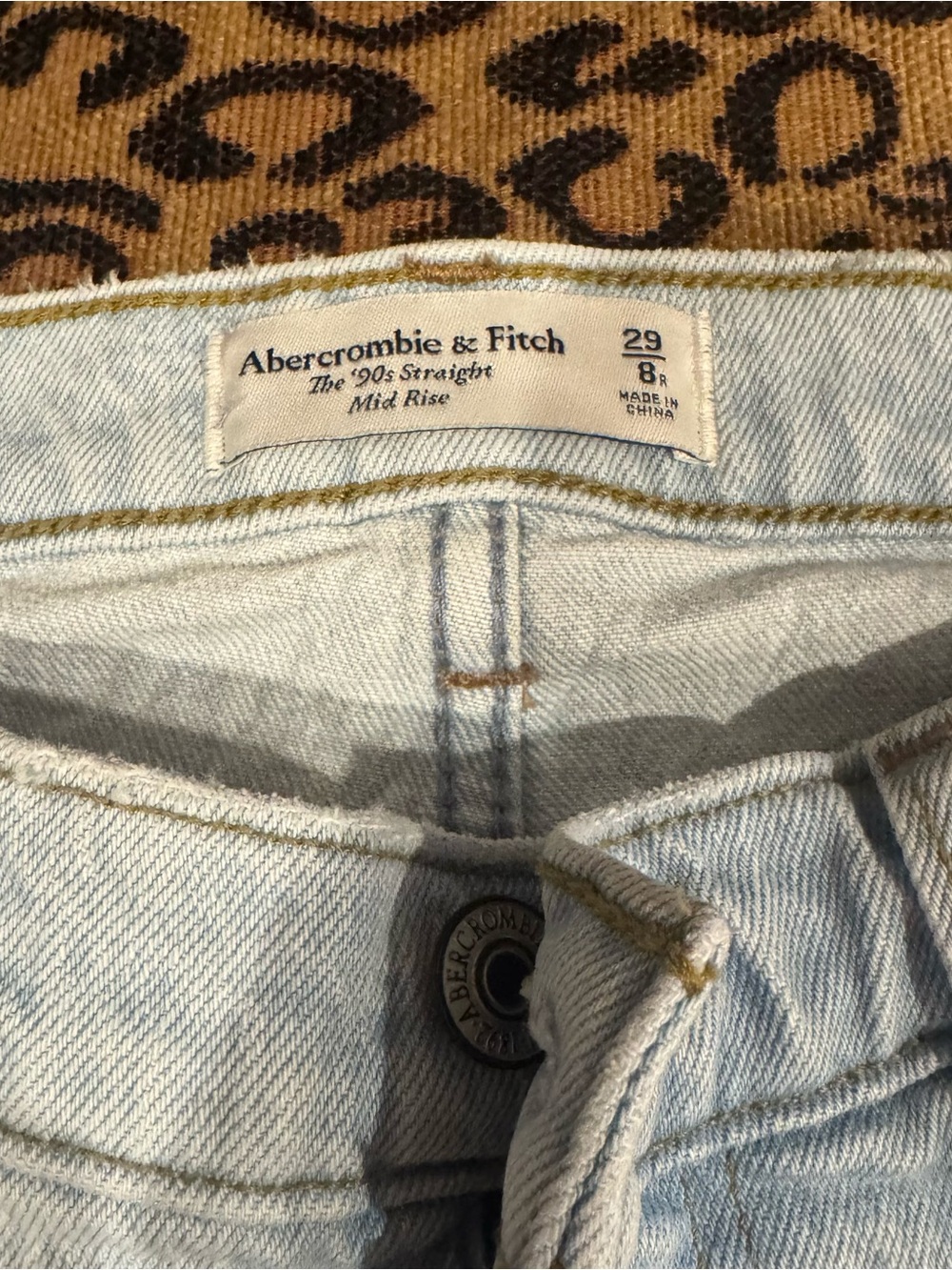 Abercrombie & Fitch Light Blue Straight Leg Jeans